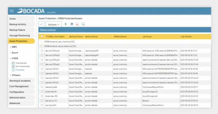 Automated Unprotected Backup Asset Identification