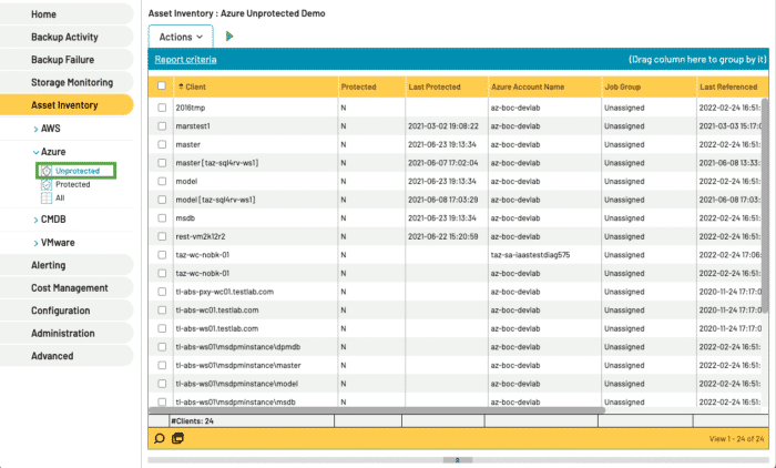 Unprotected Multi Cloud Backup Operations