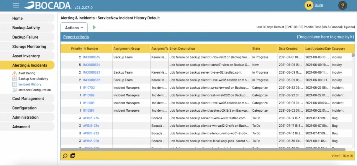 Data Resiliency Checklist - Backup Ticketing Automation