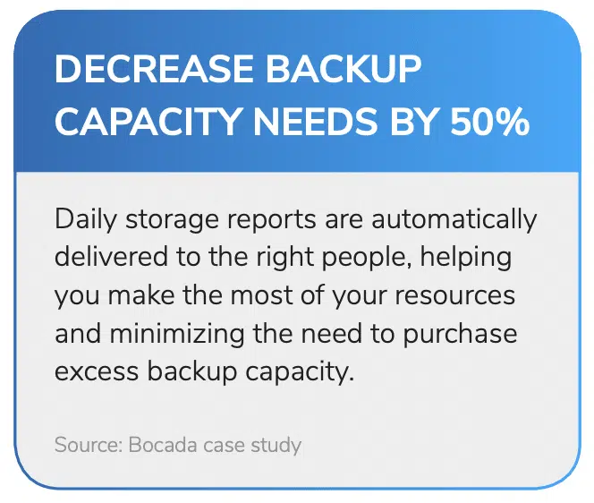MSP Backup Reporting - Decrease Storage Usage